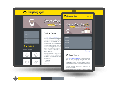 Buy online store website  Golden Yellow